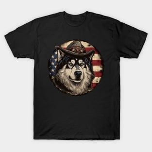 Alaskan Malamute 4th of July T-Shirt